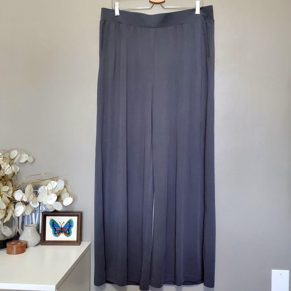 Fabletics Pants Womens Size XXL Gray Pull On Pockets Stretch Leisure Athletic